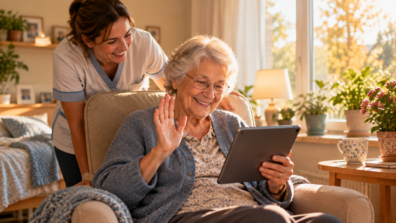 Quand un parent entre en maison de repos : comment rester présent au quotidien